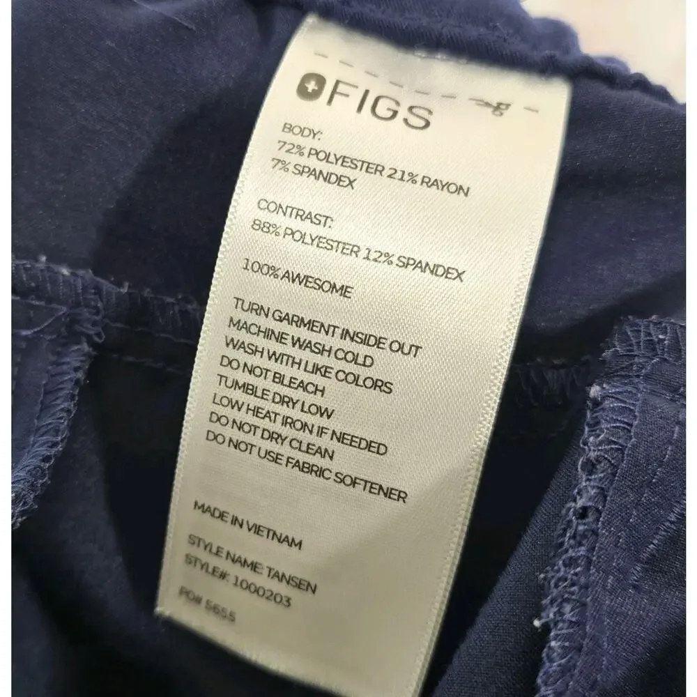 Figs Tansen Pants Mens XL T Blue Navy Bottom Cargo 1000203 5655 Joggers